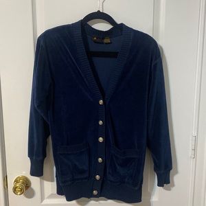 Liz Sport Petite Navy Blue Cardigan sz Petite